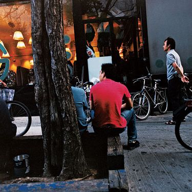 Sidewalk riding: a big no-no.