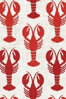 Caspari Disposable Folded Bathroom Hand Towel, Lobsters Guest Towels, Pack of 15