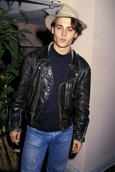 In 1987, two important chapters of Depp's life began: 21 Jump Street premiered on Fox, and he began to wear hats in public. Here, he donned a fedora for an event entitled "Fox Stars Feed the Homeless." What better venue to debut a lasting fashion statement?