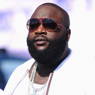 Rapper Rick Ross arrives at the BET Awards '11 held at the Shrine Auditorium on June 26, 2011 in Los Angeles, California. 