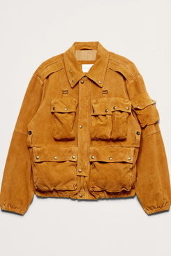 Banana Republic Suede Multi-Pocket Jacket