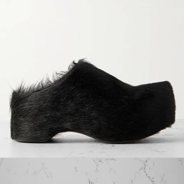 Marni Sabot Calf Hair Platform Clogs