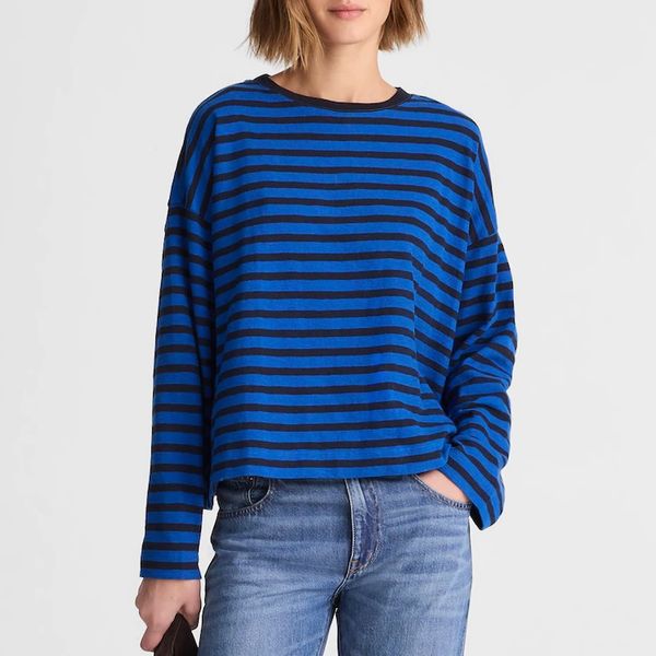 Madewell Easy Crewneck Long-Sleeve Tee
