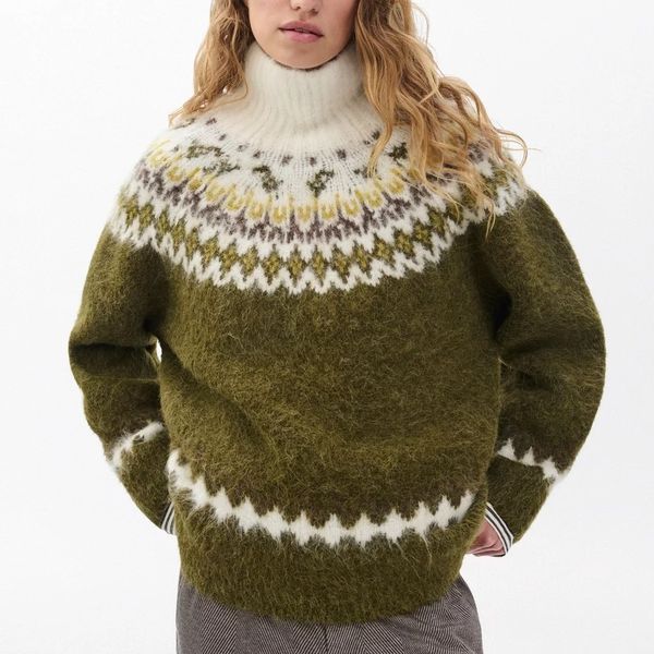Rag & Bone Beth Fair Isle Turtleneck Sweater