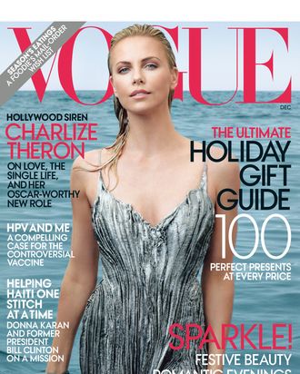 Charlize Theron, shot by Annie Leibovitz for 'Vogue'.