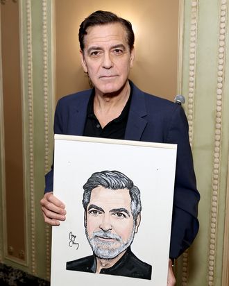 George Clooney’s Sardi’s Portrait Unveiling