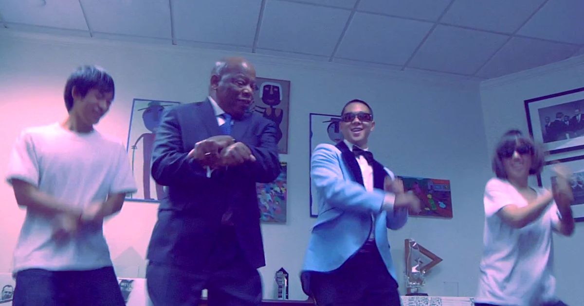 Congressman John Lewis Dances Gangnam Style, for Democracy