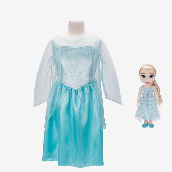 Disney Princess Elsa Doll with Girl Sized Dress Like Your Doll Outfit