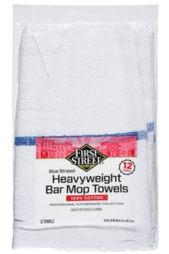12 Dish Towels - Commercial Kitchen Towels - Cotton (14x25