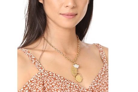 Madewell Oversized Charm Lariat Necklace