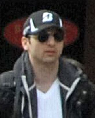 BOSTON, MA - APRIL 15: In this image released by the Federal Bureau of Investigation (FBI) on April 19, 2013, a suspect in the Boston Marathon bombing walks near the marathon finish line on April 15, 2013 in Boston, Massachusetts. The twin bombings at the 116-year-old Boston race resulted in the deaths of three people with more than 170 others injured. (Photo provided by FBI via Getty Images)