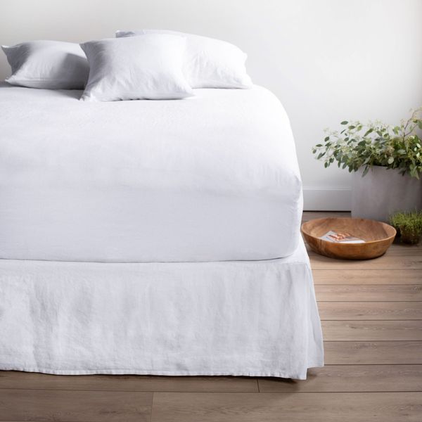 Bokser Home 100% French Linen Bedskirt