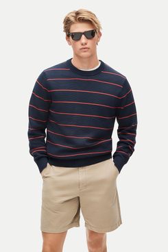 J. Crew Heritage Cotton Sweater in Stripe