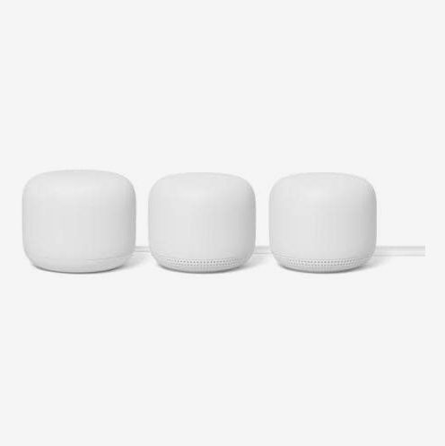 Nest Wifi Mesh Router (AC2200) With Google Assistant 3-Pack