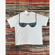 Nikki Chasin Florida Woman Appliqué Tee - White / Meadow