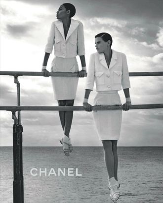 Saskia and Joan Smalls for Chanel. 