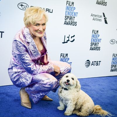 Glenn Close and Pippi at the Independent Spirit Awards.