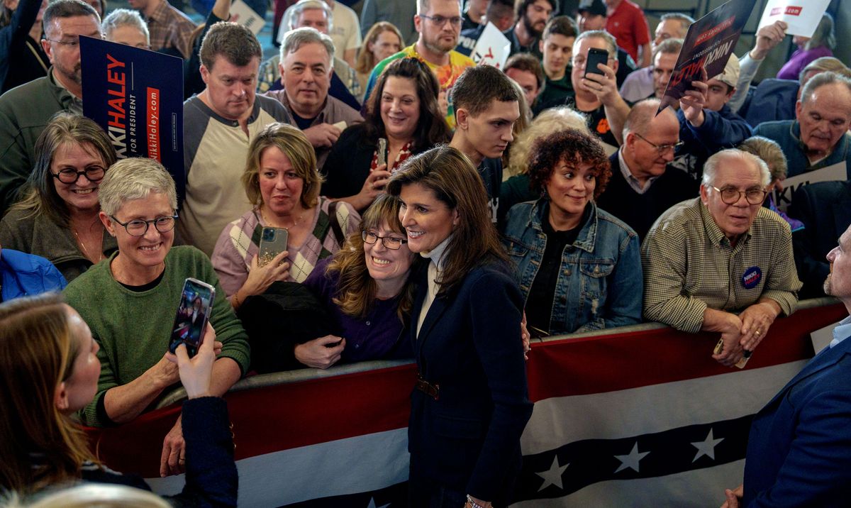 Republican Presidential Candidate Nikki Haley Campaigns In Burlington, Vermont Ahead Of Super Tuesday