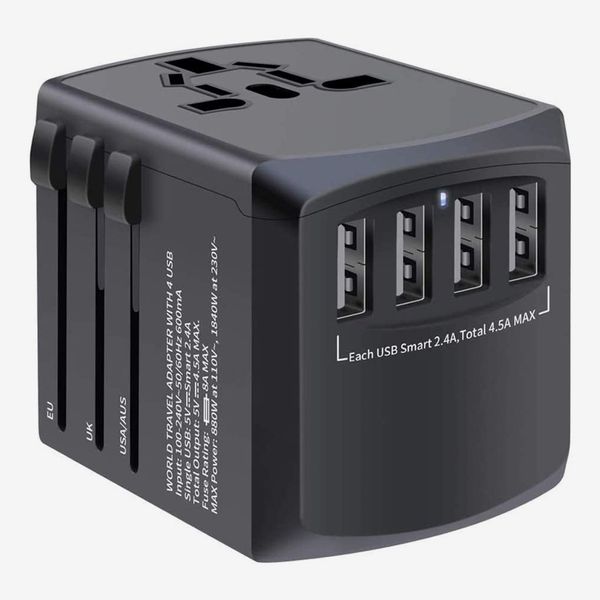 Mingtong 4 USB Worldwide Universal Travel Plug Adapter