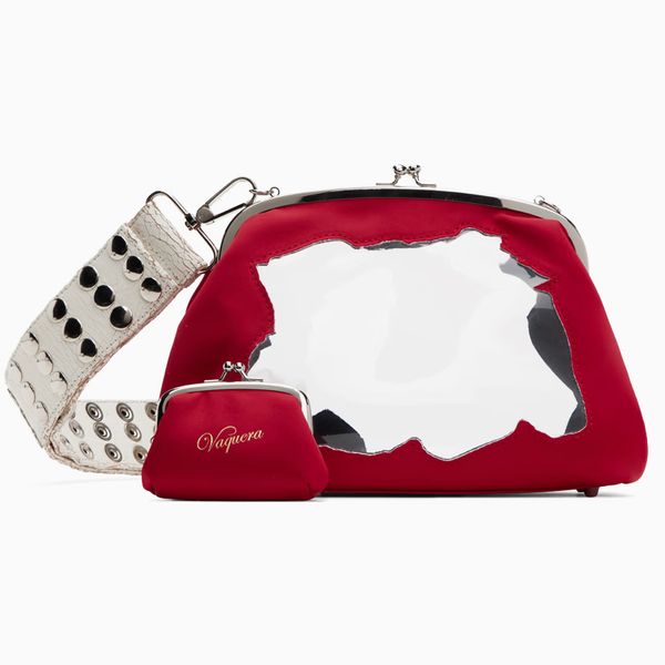 Vaquera Red Destroyed Purse