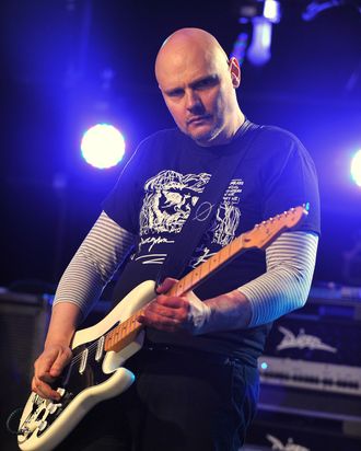 Billy Corgan and the Smashing Pumpkins perform onstage presented by P.C. Richard & Son at iHeartRadio Theater on June 19, 2012 in New York City.