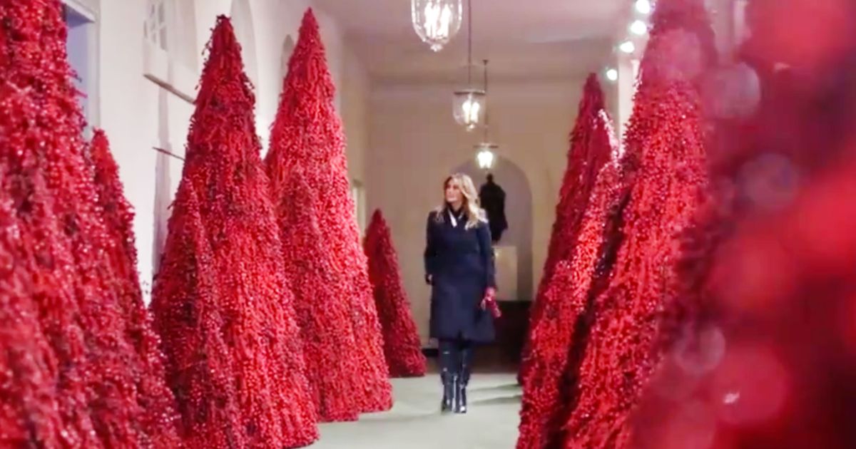 Melania Trump Shares White House Christmas Decorations