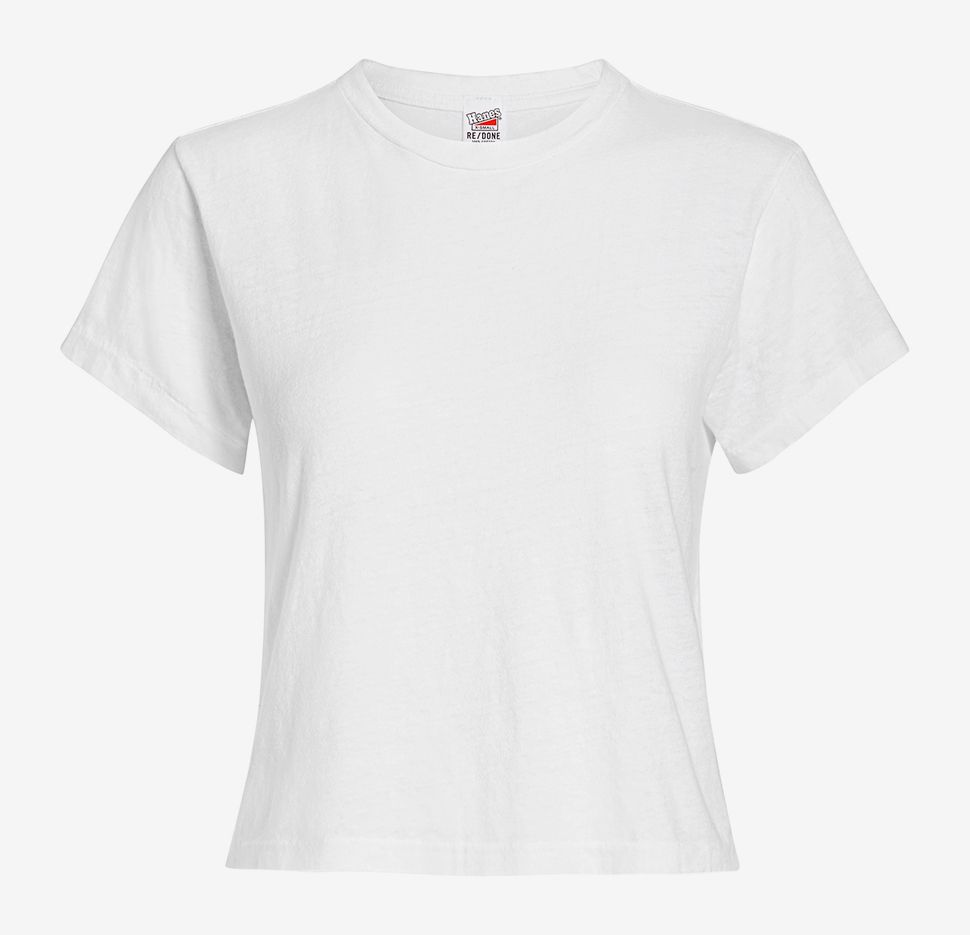 plain white t shirt female