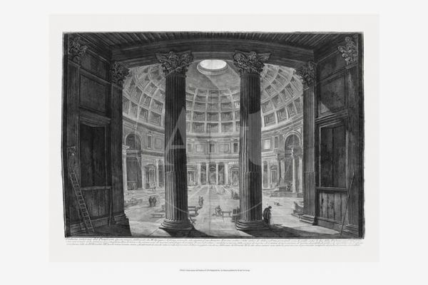 Veduta interna del Pantheon by Piranesi