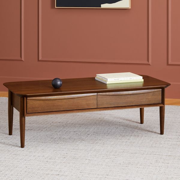 Article Lenia 46” Storage Coffee Table - Walnut