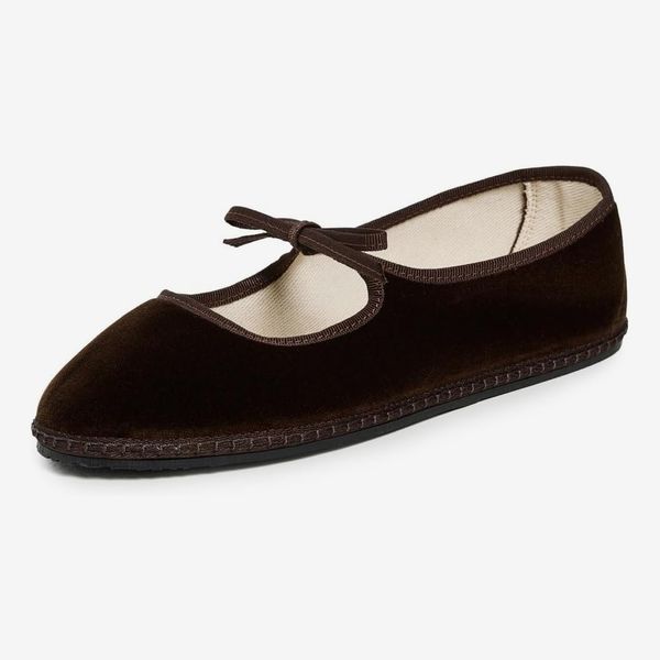 ViBi VENEZiA Brigitte Velvet Mary Jane Flats