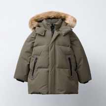 Zara Kids Long Water Repellent and Wind Resistant Down Coat