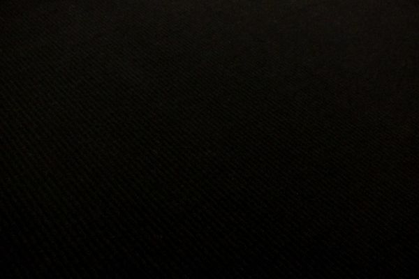 Bamboo Cotton Lycra Rib Knit in Black, One Yard