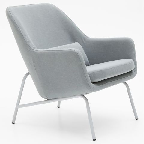 MoDRN Sandpiper Upholstered Lounge Chair, Seaglass Aqua