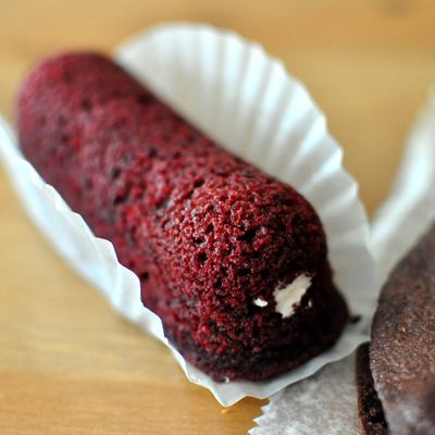 Blot your tears with Plenty's gussied-up red velvet Twinkies.
