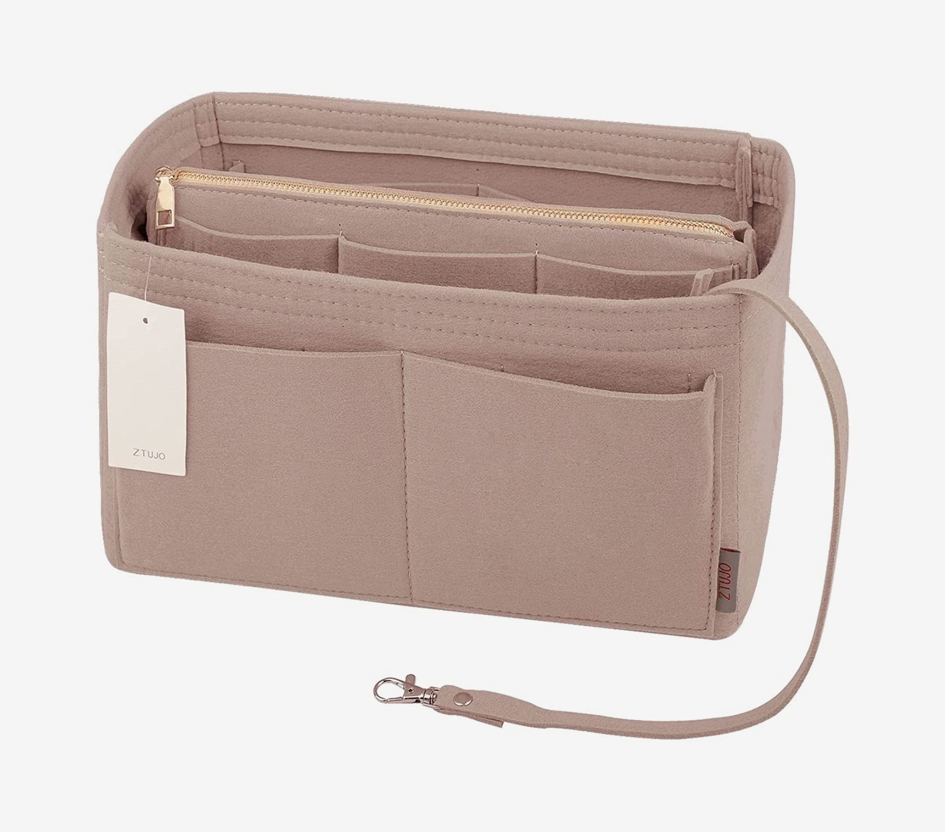 Mini Style Slim Small Felt Purse Organizer Insert Inside Handbag