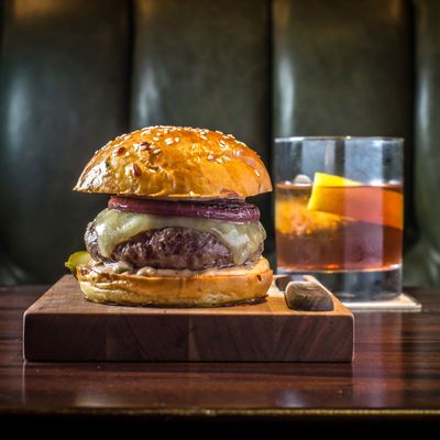 The NoMad Bar's truly excellent cheeseburger.