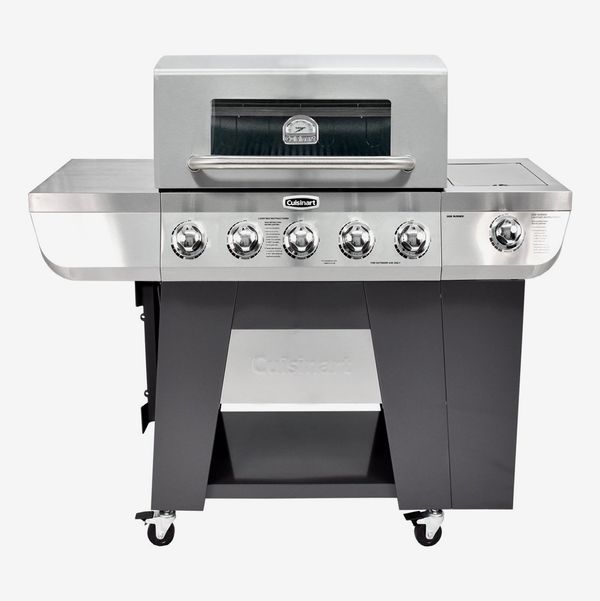 Cuisinart 3-In-1 Stainless Five-Burner Propane Gas Grill with Side Burner