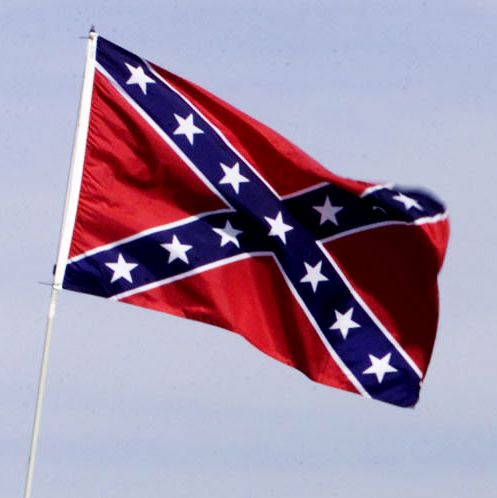 confederate flag flying