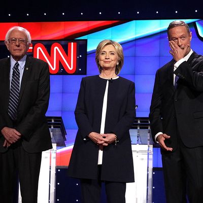 Democratic Presidential Candidates Hold First Debate In Las Vegas