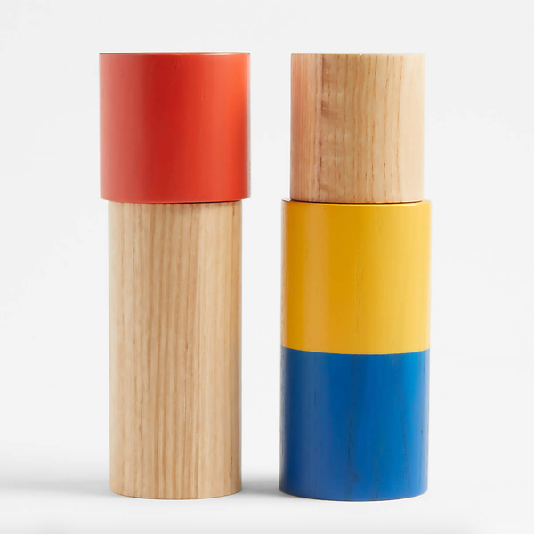 Crate & Barrel Wooden Salt and Pepper Mills by Molly Baz
