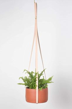 Teak & Tides Genuine-Leather Plant Hanger