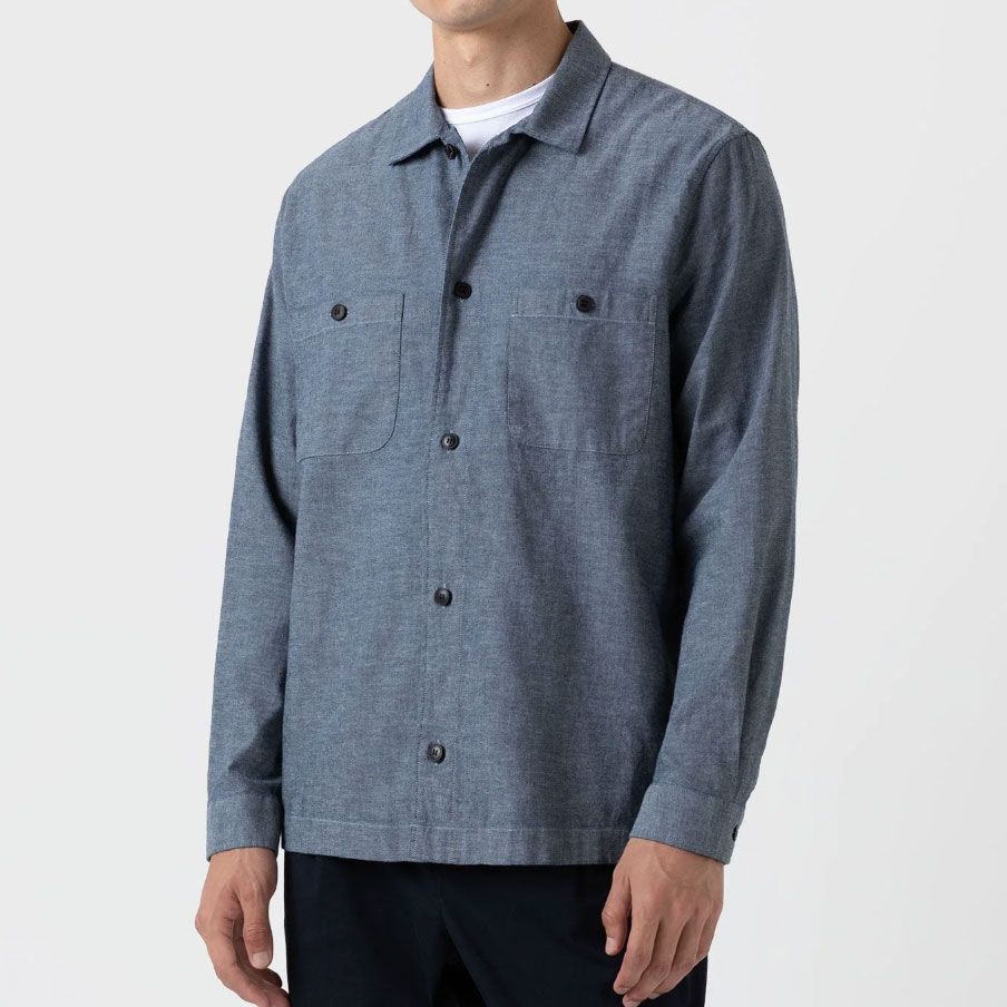 Sunspel Japanese Chambray Overshirt