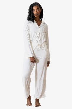Cozy Earth Bamboo Stretch-Knit Long Sleeve Pajama Set
