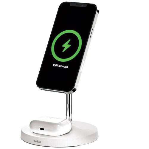 Belkin Boost Charge Pro 2-in-1 15W Wireless Charger with MagSafe