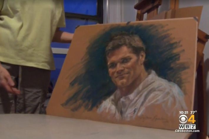 There is a new courtroom sketch of Tom Brady