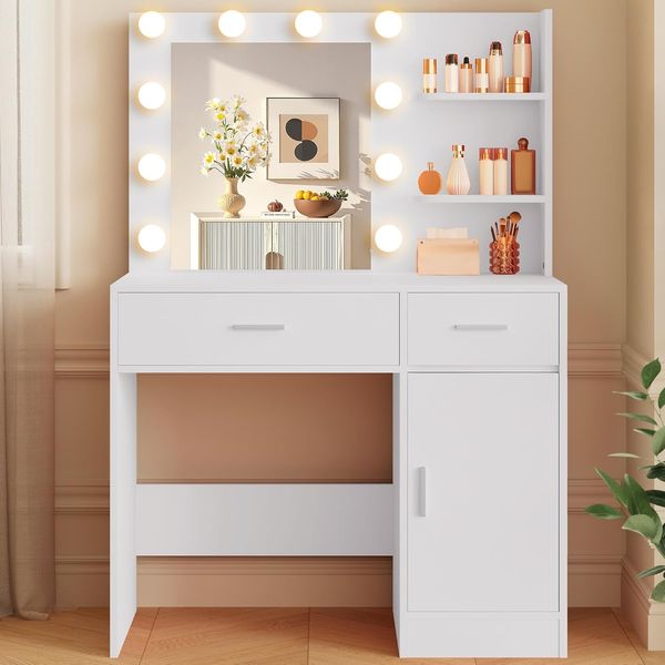 Lighted Makeup Vanity Desk