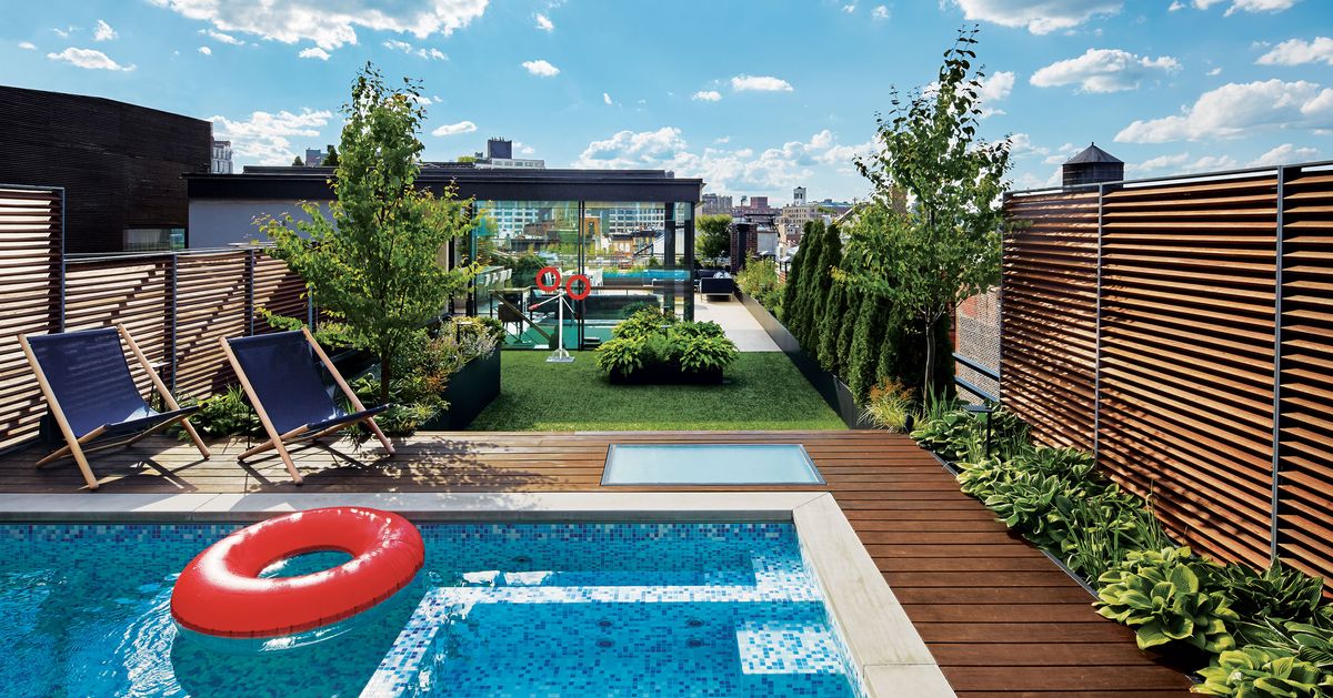 A Rooftop Pool in Soho Inspired by Palm Springs