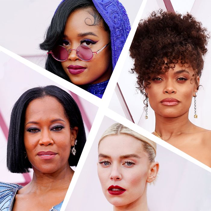 Oscars 2021 Best Celebrity Hair, Makeup, and Beauty Looks