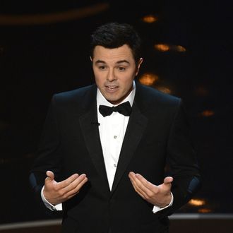 Host Seth MacFarlane speaks onstage during the Oscars held at the Dolby Theatre on February 24, 2013 in Hollywood, California. 