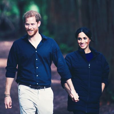 Meghan and Harry in a bucolic setting.